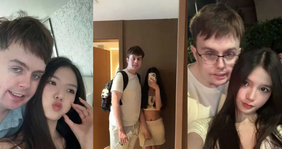 四川95后美女 Ami 疯狂倒贴英国穷男友Tom 秀恩爱送名牌包养 反被Tom推特配文炫耀倒贴 亚洲