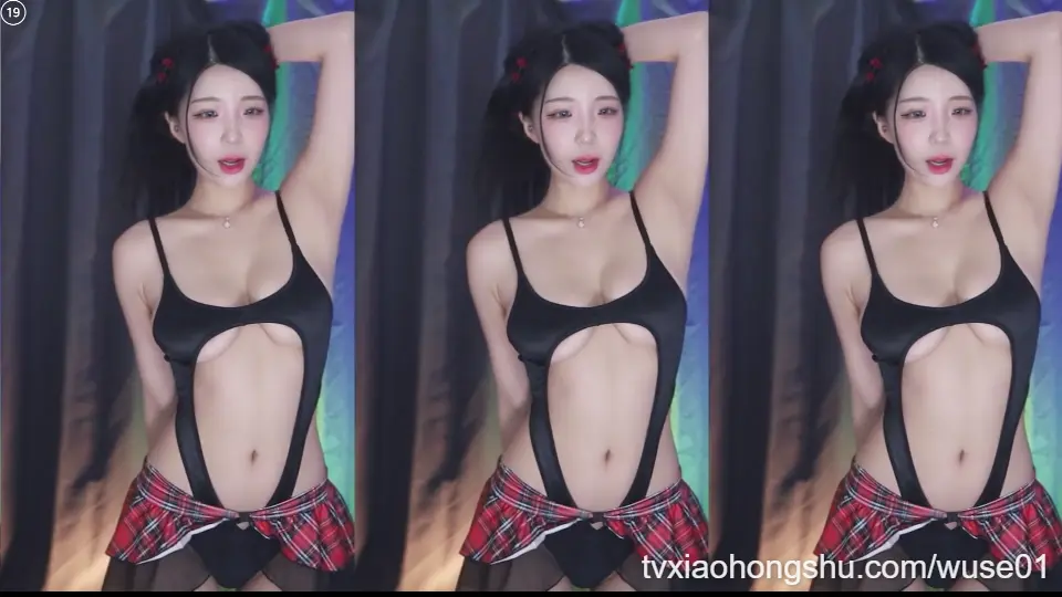 韩国BJ nlke0600 性感短裙+黑丝吊带性感杀疯了