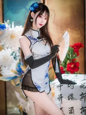 羽生三未 - 艳娘幻梦谭 瓶儿 青花瓷旗袍