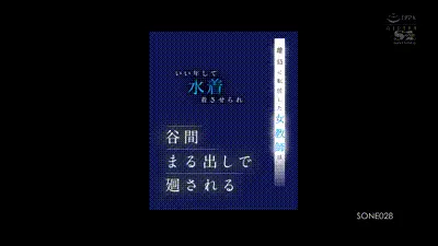 SONE-028 離島に転任した女教師はいい年して水着着させられ谷間まる出しで廻される 动图预览