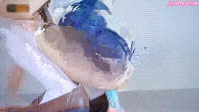 同时插入鸡巴与章鱼玩具制服和白丝当然是最配的啦 动图预览