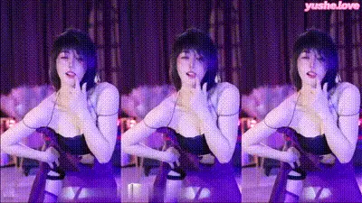 颜值主播#小橘奈 紫色镂空露胸魅惑性感 动图预览