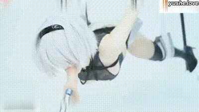 [机械纪元]小姐姐cos战争女神截图后被冰冷的机械无尽踩躏 动图预览