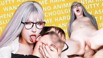 支配型亚洲女学生粗暴操她的书呆子同学 - 亚马逊体位，中出，高潮控制-amatemure