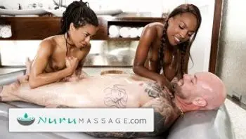 NuruMassage Daddy Gets Teen Masseuse Kira Noir & Ebony Bestie-kira-noir