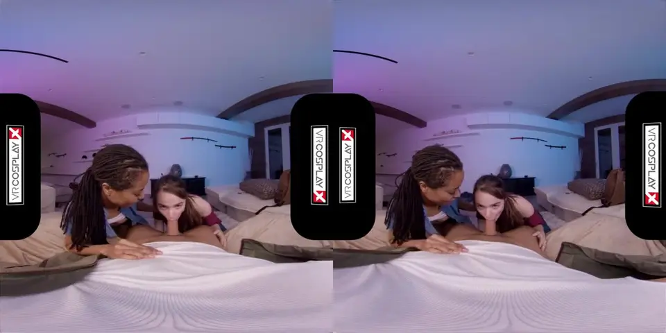VRCosplayX Ellie 和 Riley 在《最后生还者 XXX》中分享你的鸡巴-kira-noir