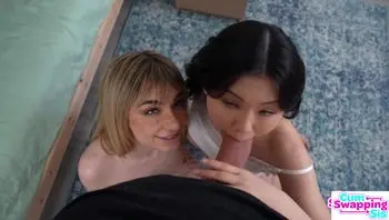 Stepbro Walks in on Lulu Chu & Demi Hawks Scissoring-lulu chu