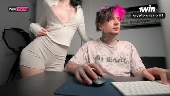 Rubbing Table so that her stepbrother could fuck her. Masturbation squirt on the table - pinkloving-pinkloving
