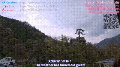 【日本人本物カップル】温泉旅行VLOG絶景露天風呂でいちゃラブセックス 色白美乳彼女が連続イキ 素人カップル リアルラブ-yuki tokyogirljp 动图预览