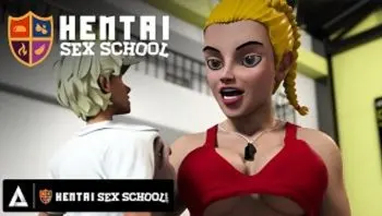 HENTAI SEX SCHOOL - 无尽的学生吃掉老师的完美阴户，直到她达到高潮！-kira noir