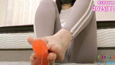 [ASMR] 瑜伽教练在提供足交服务时展示湿渍 ❤︎ [自拍] 亚洲-pomeko_asmr 动图预览