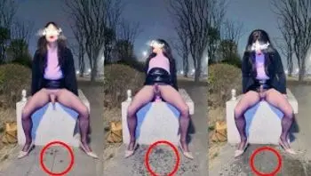 骚货伪娘是如何把公园的人行道弄湿的？-yuanladyboy