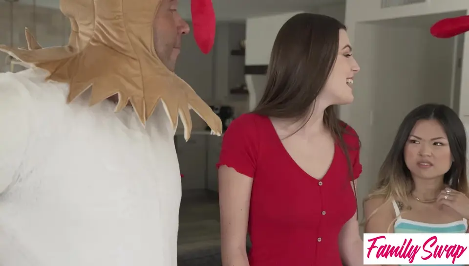 Cocky Cosplay With Lulu Chu & Fiona Frost Sucking Two Juicy Cocks-lulu chu