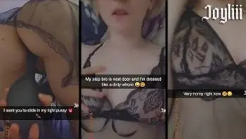 Snapchat 荡妇用梳子发短信，而隔壁的继兄弟（@joyliii_real加我）-joyliii