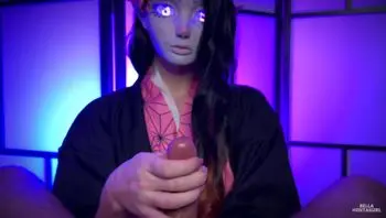Demon Handjob From Nezuko Kamado 竈門(かまど)禰(ね)豆(ず)子(こ) - Bella Hentaigirl-bella hentaigirl