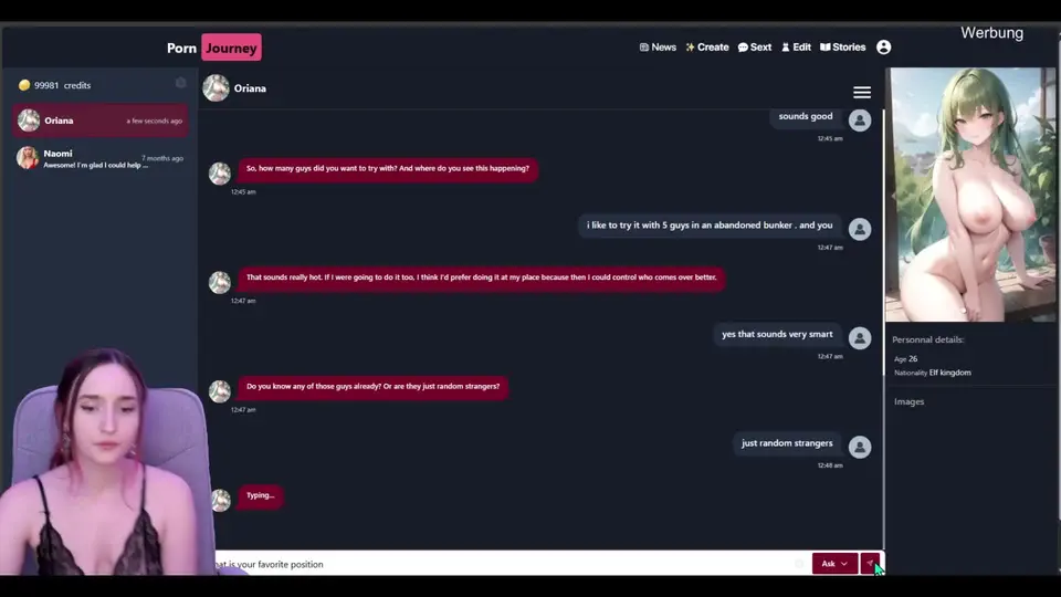 我和一个精灵 pornjourney.ai 进行了肮脏的聊天 - Joyliii-joyliii
