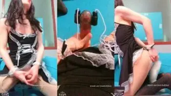 yuanladyboy：中国人妖完全在性玩具中射精-yuanladyboy