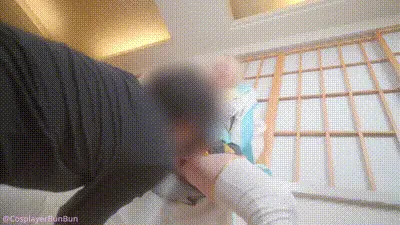 【ぶんコス】「ダメでござる♡♡あっあっイぐっ♡♡」枕営業でご奉仕えっち🤍乳首を弄ばれ連続快楽絶頂🤍-cosplaybunchan 动图预览