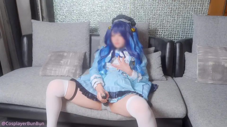 【ぶんコス】イチャ甘プレイ💙ロ◯体型某配信者がオホ声痙攣甘イきSEX♡-cosplaybunchan
