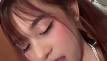 Cute Asian Babe Playing with a Dildo-lewd tgirl