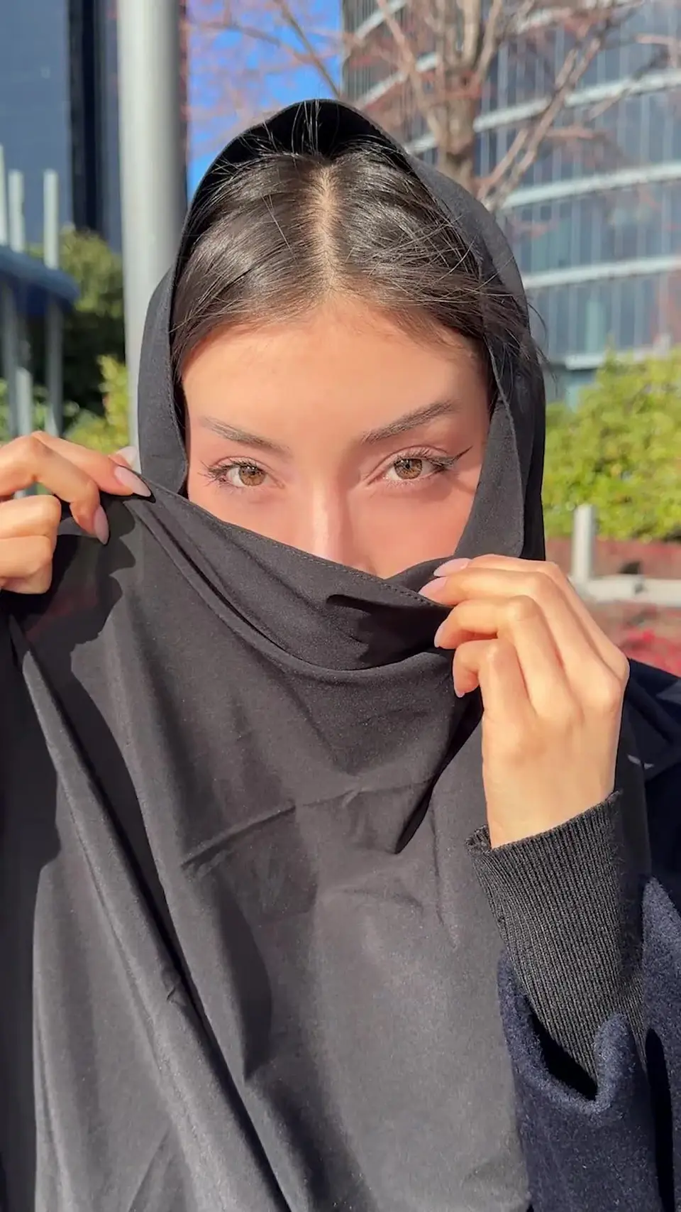 Hijab on, eyes locked… I’m your dream movie date tonight-ruth lee