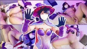 原神莫娜终于同意拍摄成人片因为她真的很缺摩拉! 害羞的第一次! 超湿潮吹!-masukuchan