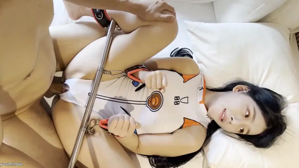 Mina in Evangelion Ayanami Rei costume gets creampie-mina ayase