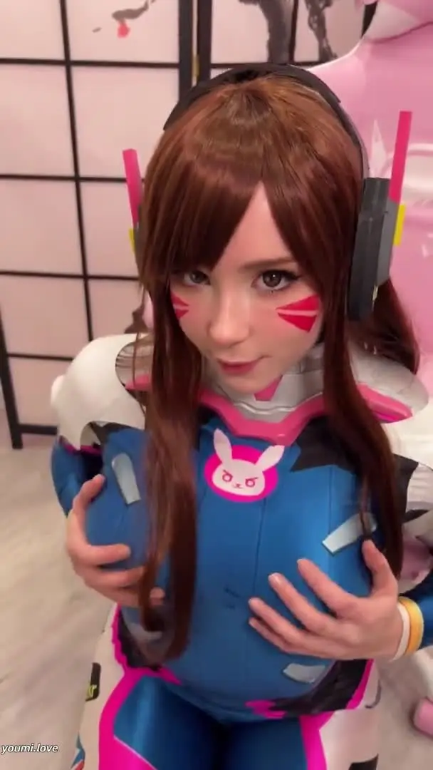 守望先锋 D.Va Cosplay 先帮我口，最后颜射-sweetie fox