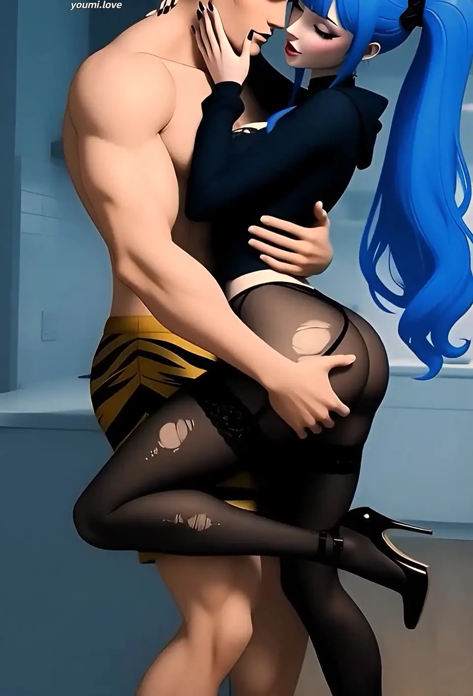 Homemade quickie with Sona from League of Legends with creampie and oral cumshot-hentai anal anime