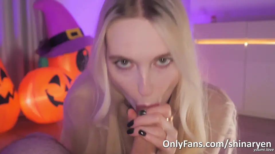 Horny Witch Fucked - Cum On Big Oily Boobs-shinaryen